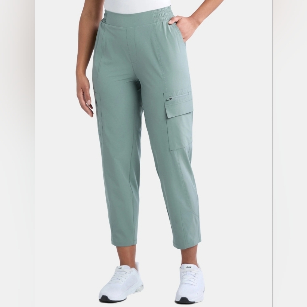 Avia Sage Green Ankle Cargo Pants